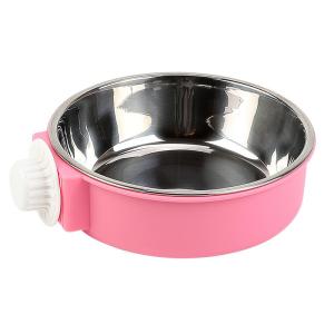 7o | Stainless Steel Hanging Anti-Spill Pet Food and Water Bowl