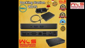 REFURBISHED Dell Business Dock WD15 4K with Thunderbolt 3 USB Type-C Cable Attached Support all Laptop with Type C port K17A001 K17A come with 180W Adapter and connect up to two/dual 4K display and charge a USB C laptop up to 65W PD simultaneously 3 Mont