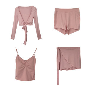 Ballet Style Set Top Shorts and Tank Top for Summer