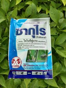 ไดโนทีฟูแรน ซากุไร ยากำจัดเพลี้ยไฟ เพลี้ยอ่อน แมลงหวี่ขาว ด้วงหมัดผัก ในพืชทุกชนิด ฉีดผ่าดอกได้ใช้ 10-20 กรัม ผสมน้ำ 20 ลิตร สินค้าคุณภาพ เกรดพรีเมี่ยม เข้มข้น เหมาะกับแมลงดื้อยา รับประกันตายเรียบ