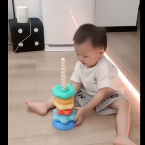 Childrens Rotating Stacking Toys Infant Early Training Sensory Puzzle Toys Infant Rotating Toys