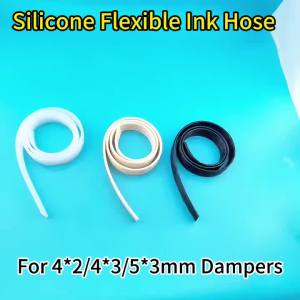 6 Rows 4*2mm Soft Ink Tube Silicone Solvent Flexible Hose For Epson L1800 L1300 ET8550 L18050 L805 XP15000 CISS DTF Damper Tube