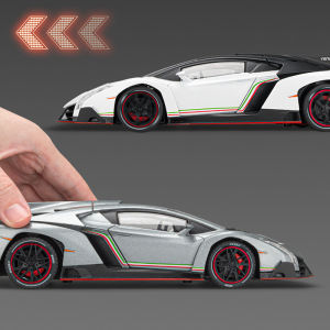 LEO 1:24 Veneno Supercar Metal Diecast Alloy Toy Car Model Trucks For Kids Toys Vehicles Hobbies Collection