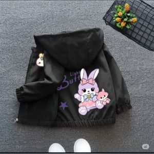 JAKET ANAK PEREMPUAN LUCU BERGAMBAR LIGHT BUTTERY DENGAN WARNA YANG CERAH
