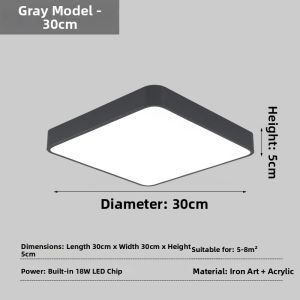 Modern Ultra-thin Ceiling Light for Study Corridor Entryway Bedroom