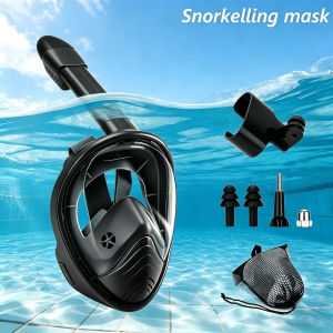 Anti-Fog Snorkeling Mask With A Removable Fully Dry Top System Adult Diving Mask Compatible With Underwater Cameras Outdoor