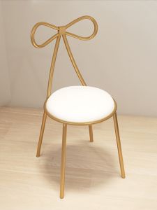 Nordic Style Leisure Backed Makeup Bench Butterfly Chair Simple Luxury Vanity Stool Home Use Small Size Office Furniture