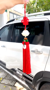 Khánh Treo Xe Ô Tô Liên Hoa Ngọc Bội Dây Treo Xe Hơi Đem Lại May Mắn Bình An