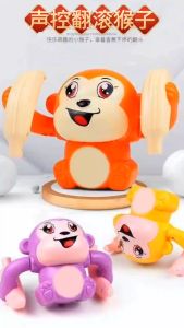 ตุ๊กตาลิง ลิงเค้นได้ ลิงกลิ้งได้  มีเสียงเพลง มีไฟ ลิงตีลังกา ตุ๊กตาล้มลุก ตุ๊กตาวิ่งได้ ของเล่นเสริมการศึกษาเด็ก