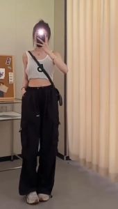 Zayida Celana Cargo wanita Jumbo - Cargo Pants wanita Highwaist Loose Panjang Kargo wanita terbaru