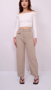 TERBARU - Celana Oro Pants Highwaist Loose Pants Jumbo - Celana Kerja Jumbo Wanita BB 80 Kg Kekinian