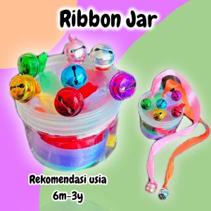 Mainan Montessori Ribbon Jar for Baby