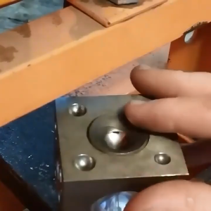 อิฐ PHYHOO Flat / Square Pit เครื่องมือทองทำด้วยมือสำหรับเครื่องประดับแหวนที่มีความต้านทานการสึกหรอที่แข็งแกร่ง