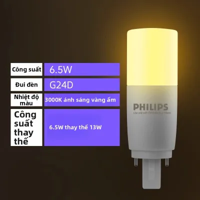 Philips | Đèn LED Siêu Sáng E27 Tiết Kiệm Năng Lượng 3U Thay Thế