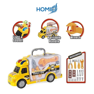 HOMIE PUSH AND PLAY CAR with light and sound effect interactive vehicle toy / Toddler Kids Van Car