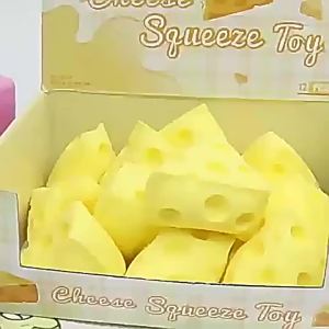 Schylling | mini Cheese Squeeze Toy Cheese Squishy Fidget Toys Slow Rebound Shapeable Venting Ball for Adults Gifts