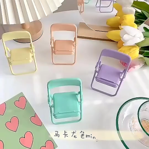 Mini Cute Practical Chair Stylish Mobile Phone Stand Handsfree Candy Door Gift Desktop Bracket Pemegang Telefon 椅子造型手机支架