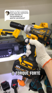 ประแจผลกระทบไร้สาย DEWEI 48V 6Ah 320n.m 7500rpm พร้อมชุดควบคุม 5 ชิ้น ปลั๊กไฟฟ้า บล็อกกระแทกไร้สาย สว่านประแจไร้สาย บล็อกกระแทกไร้สาย บล็อกไฟฟ้าไรสาย บล็อกไฟฟ้า บล็อกกระแทกไร้สาย แบตเตอรี่ลิเธียมไอออน