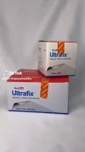 OneMed Ultrafix Plester Non-Woven Putih Anti Air 5cm x 5m untuk Perawatan Operasi