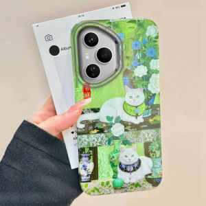 Retro Cat Flower Vortex Pattern Phone Case For Honor 400 200 90 Smart Pro Magic7 6 5 70 Lite X9c X9a X8a X8b X6a X6c X7b Cover