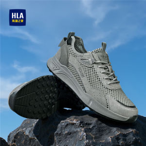 Mens Breathable Mesh Running Shoes Lightweight Hollow out Casual Sports Sneakers Comfortable Low Top Glue-Welded Rubber Sole