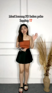 Ninabobo CW002 Celana Legging Panjang Karet Wanita Hitam Polos Soft Rayon All Size Leging Jumbo Hotpants Stretch Jersey Leggings