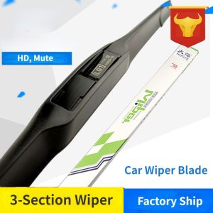 Car Wiper Blade 3-section Windshield Wiper Size 14 16 17 18 19 20 21 22 24 26 Automobile Wipers