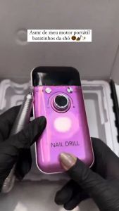 Rechargeable Nail Drill 35000RPM Nail Polisher Manicure Pedicure Machine Nail Router Nail Drill