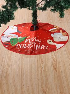 36inch Christmas Tree Skirt Floor Mat Large Surround Santa Carpet Xmas Tree Skirt Cover Base Home Decor Merry Christmas
