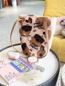 【Ready Stock】Elegant Floral Printed Handheld Shoulder Bag