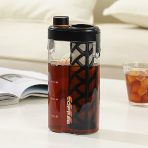 Large Capacity Coffee Cold Brew Pot Sealed Fruit Cold Soak Tea Pot Sealed Cold Brew Cup Ice Drip Pot Kitchen Cooking Tools