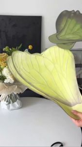 BUTTERFLY Flower Wrapping Paper kupu kupu Bening Cellophane Kertas Buket Bunga Florist Kb