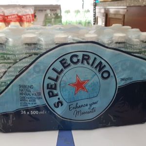 1 thùng nước khoáng thiên nhiên có ga tự nhiên 500ml  hiệuvSanpellegrino (bao gồm 24 chai nhựa) nhập khẩu Italia