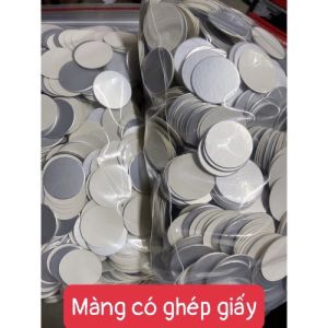 [Combo 100 cái] Màng seal nhôm cho chai nhựa HDPE màng siêu nhôm màng miệng hũ nhựa đục trắng