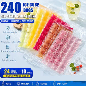 【200pcs】disposable ice making bags ice cube tray mold making shot glasses ice mold novelty gifts Plastic Disposable Ice-Making Bags Ice Packs Disposable Ice Pack Freezer Ice Pack Self -sealed Ice Makes Edible Ice Making Box Summer DIY Drink Ice