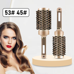 Professional Salon Round Hair Comb & Curling Ceramic Iron Barrel Comb