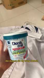 Bột tẩy chuyên dụng cho quần áo trắng quần áo màu Denkmit  hộp 750g Siêu sạch Tẩy vết bẩn vết ố vàng Hàng Đức Chính Hãng