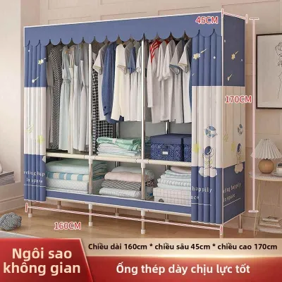 Tủ Quần Áo Khung Thép Chắc Chắn Dễ Lắp Ráp