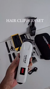 HIENA HYN-209 Mens hair clipper T-shaped blade trimmer set mens professional cordless hair clipper set with LED