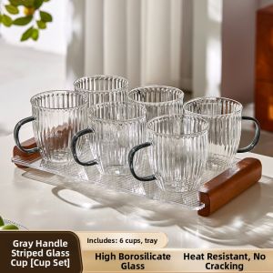 HUALISHIJIA | Attractive Thick Heat-Resistant Drinking Glass Set with Handle
