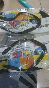 Sandal Jepit Pria Wanita Sendal Cewe Cowo Motif Robot