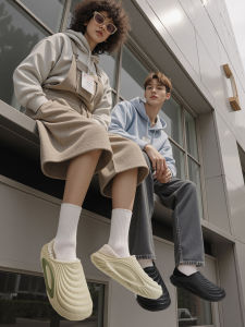 Dép Cotton Chống Thấm Nước Mùa Đông 2025 Mới Cho Nam Và Nữ Trong Nhà Ngoài Trời Đế Dày Chống Trượt Dép Cotton Mùa Thu Đông