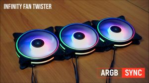Fan ARGB Infinity Twister 1 Set Box (Controller + Remote + 3 Pcs Fan)