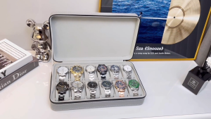 6/12-slots Watch Box Portable Travel Zipper Leather Jewelry Storage Box Organizer Storage Display Box