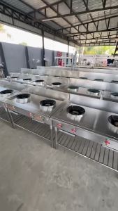 เตาแก๊ส 2 หัวเตา เตาไทยสแตนเลส เตาทำกับข้าว เตาร้านอาหาร เลสแท้ เกรด 304 (ไม่มีร่องน้ำทิ้ง) ขนาด 70x110x80cm เตาแก๊ส 2 หัว ราคา - Lazada