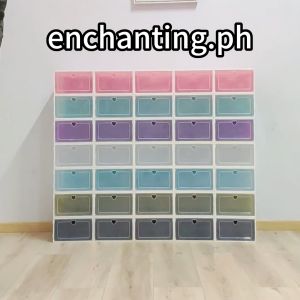 High quality Big Size Color Shoe Box Foldable Drawer Case Storage Organizer Shoe Rack Shoes cabinet