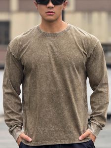 Elastic Breathable Muscle Mens Long Sleeve T-Shirt