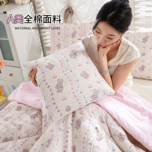 Class A! Dual Use Pure Cotton Pillow Blanket Office Nap Air Conditioned Car Bedding Square Polyester Filled Modern Simple Style