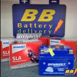 DYNAVOLT DTZ5S-C แบตเตอรี่แบบแห้งชนิด SLA ขนาด12V4AH(GTZ4V/YTZ5S)*สติ๊กเกอร์ 1 DYNAVOLT 1ชิ้น