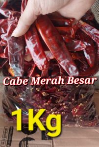 Cabe MERAH BESAR [ SUPER BAGUS] 1kg kering impor Tidak pedas